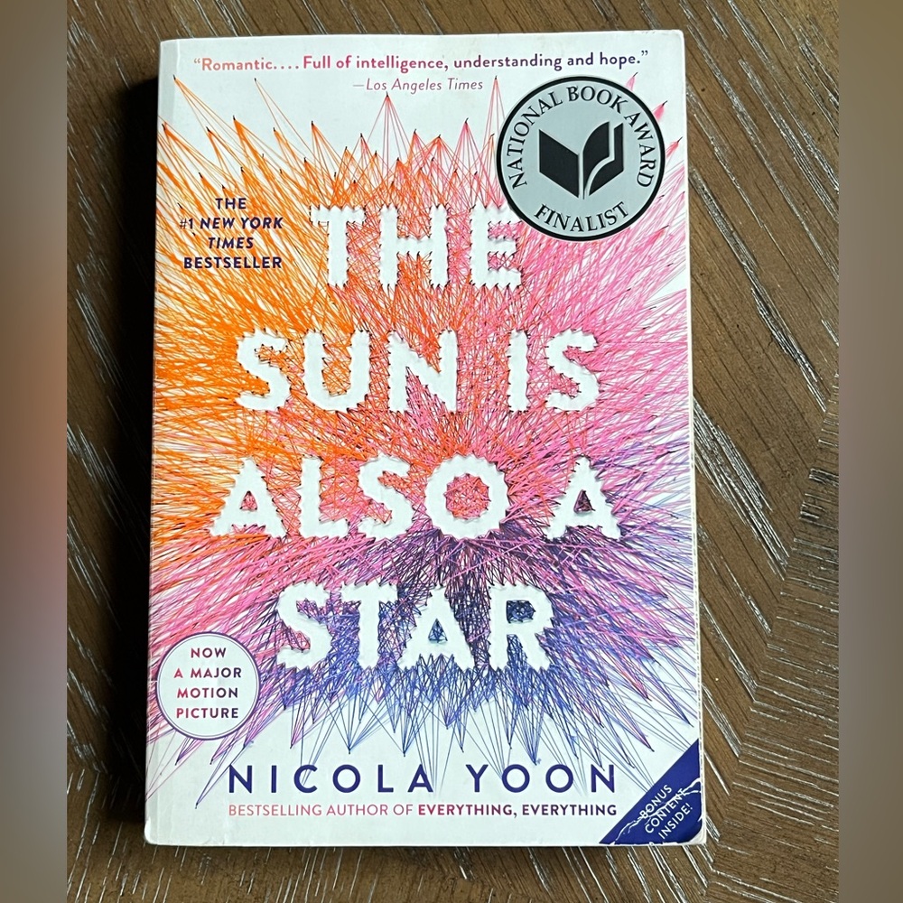 The Sun Is Also a Star Nicola Yoon paperback book